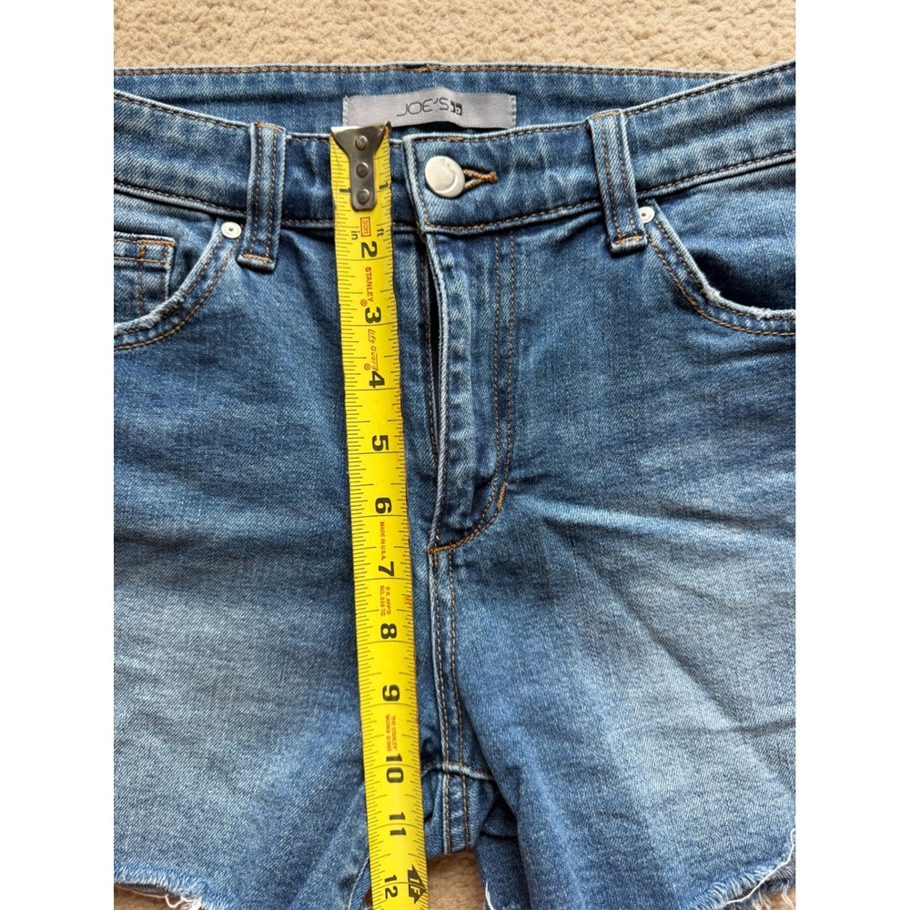 Joe's Jeans Womens Medium Wash Raw Hem Cut Off Denim Shorts Blue Size 27 - Picture 7 of 7